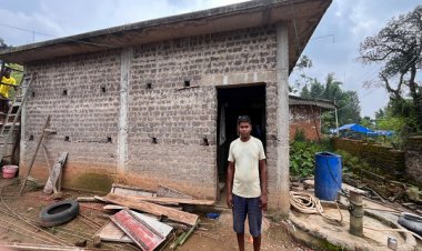 प्रधानमंत्री आवास योजना से आर्थिक रूप से कमजोर परिवार को मिला पक्का घर