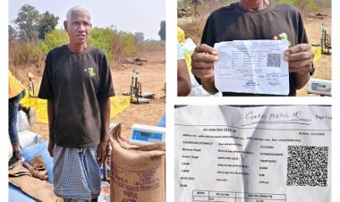 किसान धन्नू सिंह ने ऑफलाइन टोकन से बेचा 54.80 क्विंटल धान