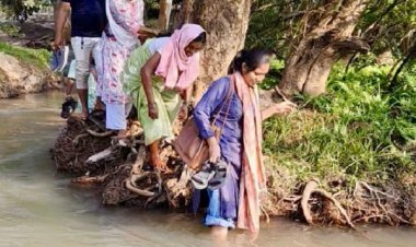 नदी-नाले पार कर बचाया गया भविष्य