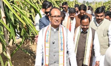 केन्द्रीय कृषि मंत्री श्री शिवराज सिंह चौहान पहुंचे छत्तीसगढ़ के ग्राम गिरहोला एवं खपरी