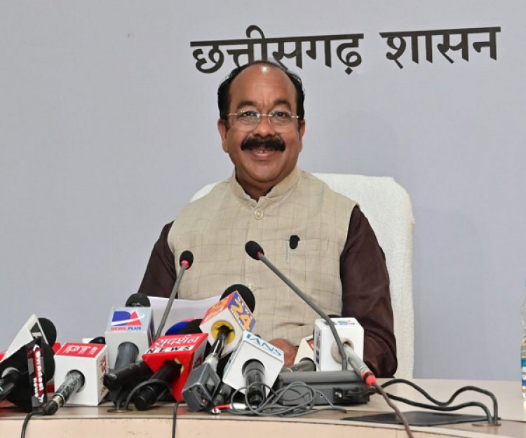 उप मुख्यमंत्री श्री अरुण साव ने कैबिनेट की बैठक में लिए गए निर्णयों की जानकारी दी