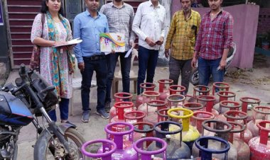 अवैध गैस रिफिलिंग पर जगदलपुर में बड़ी कार्रवाई, भारी मात्रा में सिलेंडर जब्त