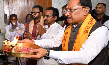 मुख्यमंत्री श्री विष्णु देव साय ने जगन्नाथ मंदिर में की पूजा-अर्चना