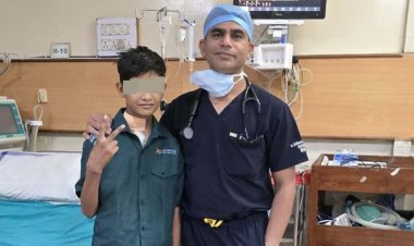 अम्बेडकर अस्पताल में 11 साल के बच्चे के दिल से चिपका दुर्लभ कैंसर निकाला, बना विश्व कीर्तिमान