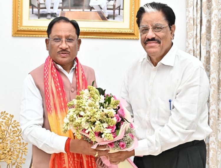 मुख्यमंत्री से राज्य नीति आयोग के नवनियुक्त उपाध्यक्ष श्री गणेश शंकर मिश्रा ने की सौजन्य मुलाकात