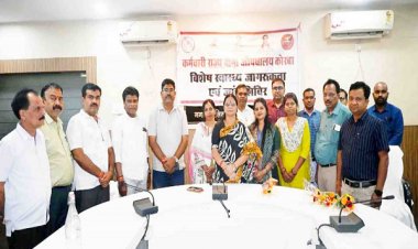 साकेत भवन में कर्मचारी राज्य बीमा औषधालय ने लगाया विशेष स्वास्थ्य जागरूकता व जांच शिविर