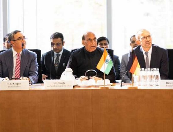 राजनाथ ने जर्मनी को रक्षा उत्पादन क्षेत्र में सहयोग के विस्तार के लिए आमंत्रित किया