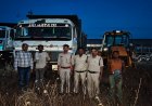 अवैध खनिज उत्खनन व परिवहन के मामलों में 1 जेसीबी सहित 4 वाहन जब्त