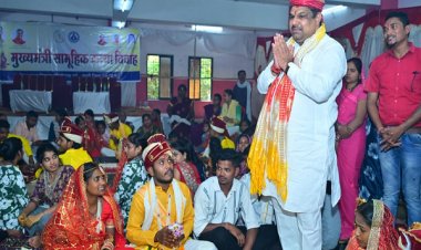 मुख्यमंत्री सामूहिक कन्या विवाह- दुर्ग में 19 जोड़े बंधे परिणय सूत्र में
