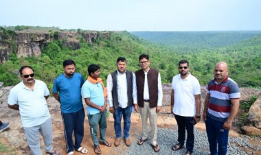वित्त मंत्री श्री ओपी चौधरी ने मटनार बैराज परियोजना का किया निरीक्षण