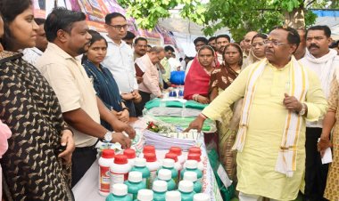 ग्राम पंचायत विजयनगर में जनसमस्या निवारण शिविर में कृषि मंत्री हुए शामिल