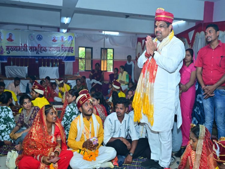 मुख्यमंत्री सामूहिक कन्या विवाह- दुर्ग में 19 जोड़े बंधे परिणय सूत्र में