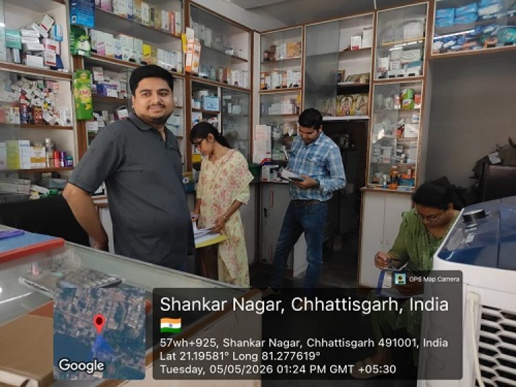 दुर्ग जिले में औषधि विक्रेताओं की सघन जांच, तीन फर्मों को नोटिस