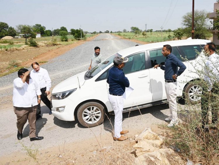 पीडब्लूडी सचिव ने किया निर्माणाधीन NH-130A का निरीक्षण
