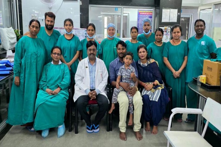 जवाहरलाल नेहरू चिकित्सालय के बर्न यूनिट में गंभीर रूप से झुलसे बच्चे को मिली नई जिंदगी