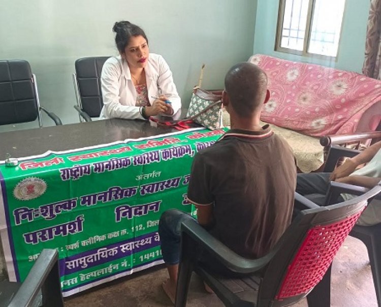 अपना घर सेवा आश्रम में किया गया मानसिक रूप से अस्वस्थ मरीजों की जॉंच