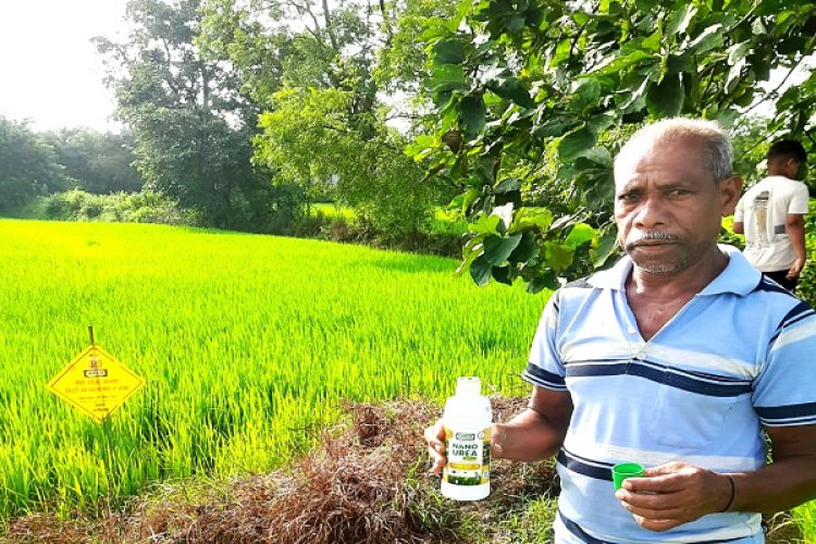 नैनो उर्वरक के उपयोग से धान उत्पादन में हुई वृद्धि, लागत में आई कमी - किसान निरंजन