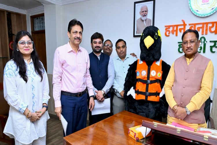 राष्ट्रीय कायाकिंग-केनोईंग प्रतियोगिता के मस्कट ‘पहाड़ी मैना’ का मुख्यमंत्री ने किया विमोचन