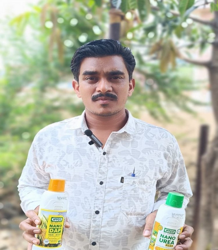 नैनो उर्वरकों से त्रिभुवन की बढ़ी आय, सुधरी मिट्टी की सेहत